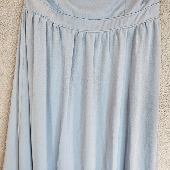 Lulu's Air Of Romance Womens Maxi Formal Dress Sz L Chiffon Wedding - Picture 3 of 14